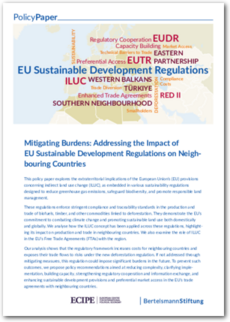 Cover Mitigating Burdens: Addressing the Impact of EU Sustainable Development Regulations on Neighbouring Countries