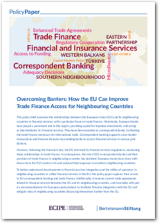 Cover Overcoming Barriers: How the EU Can Improve Trade Finance Access for Neighbouring Countries